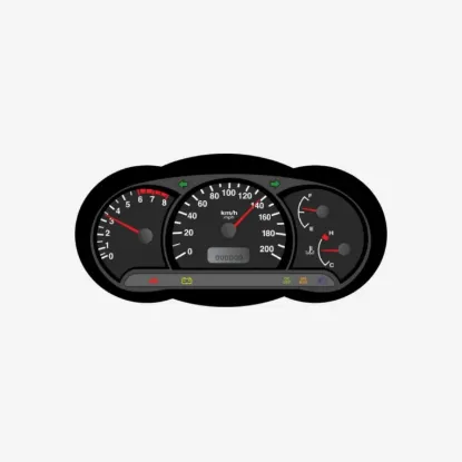 Picture of LED Car Fuction Digital Indicator Dashboard